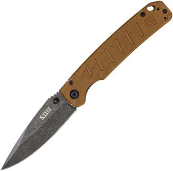 FTL51176134 5.11 Tactical Braddock Linerlock Pocket Knife Coyote
